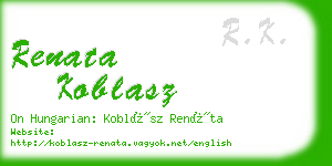 renata koblasz business card